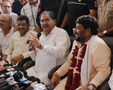 Abhay Chautala and Gopal Kanda