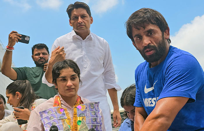 Vinesh, Bajrang and Depender Hooda